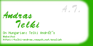 andras telki business card